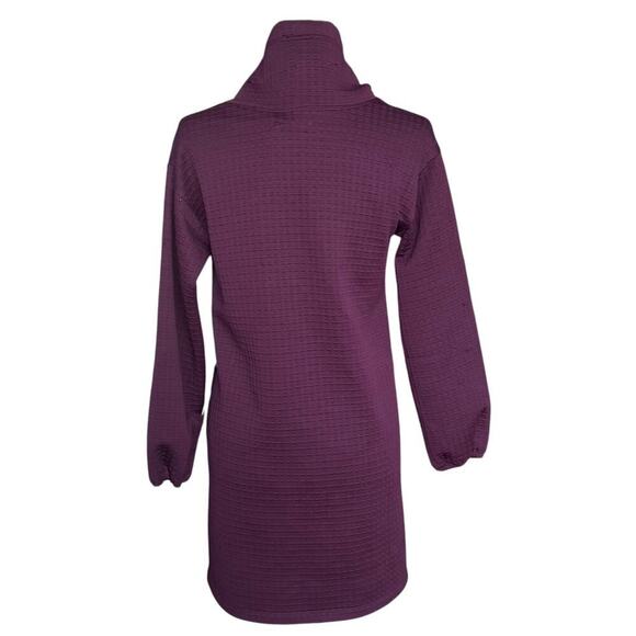 NWT- Max Studio Waffle Knit Tunic Dress Plum, Women’s Size XS - Picture 4 of 7